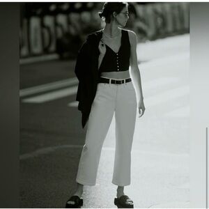 MADEWELL The Petite Perfect Vintage Wide-Leg Crop Jean NU300